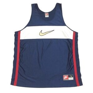 90’s Vintage Nike USA Big Swoosh Basketball Jersey Retro
